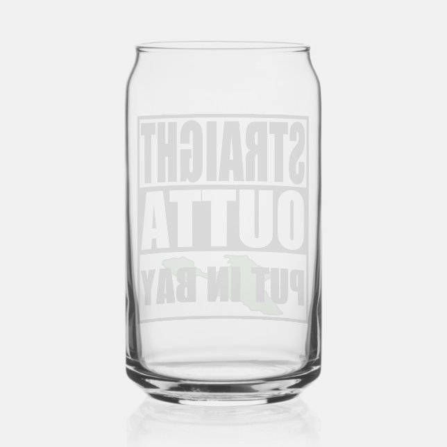 Vaso Con Forma De Lata Directamente Salidas Poner En La Bahía (Anverso)