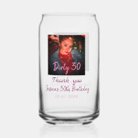 Dirty 30 Cumpleaños añadir nombre rosa añadir fech