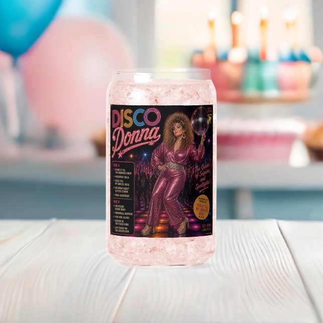Vaso Con Forma De Lata Disco Donna & Disco Dazzler (Insitu (Baby Shower))