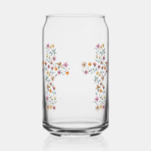 Diseño cristiano de la Cruz Floral