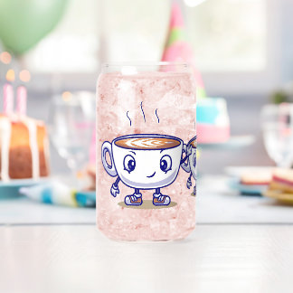 Vaso Con Forma De Lata Diseño de café divertido y divertido