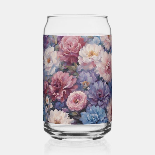 Vaso Con Forma De Lata Diseño de flores silvestres sucias (Reverso )