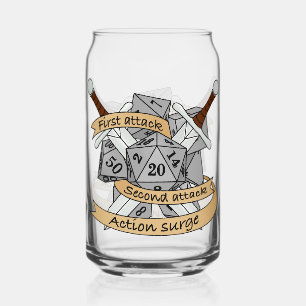 Vaso Con Forma De Lata Diseño de los dados de combate