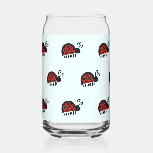 Vaso Con Forma De Lata diseño de mariquita