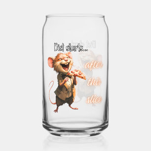 Vaso Con Forma De Lata Diseño de ratón de dieta de pizza divertida