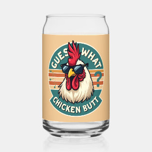 Vaso Con Forma De Lata Diseño divertido de chiste de pollo retro