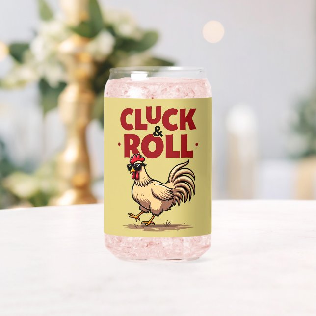 Vaso Con Forma De Lata Diseño divertido de Personalizados de Guay "Cluck  (Insitu (Boda))
