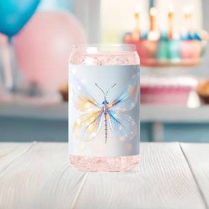 Vaso Con Forma De Lata Diseño etéreo de ala transparente: fantasía delica