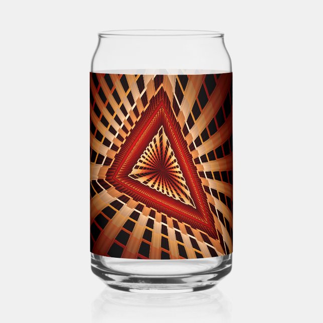 Vaso Con Forma De Lata Diseño gráfico fractal moderno de 3D Fantasy Netwo (Anverso)