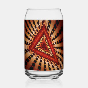 Vaso Con Forma De Lata Diseño gráfico fractal moderno de red de fantasía 