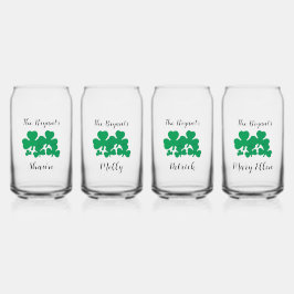 Vaso Con Forma De Lata Diseño personalizado de la familia St Patrick's Da