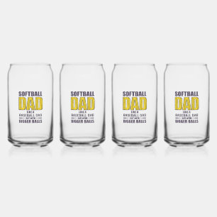 Vaso Con Forma De Lata Diseño SVG de camiseta divertida, Papá de sóftbol
