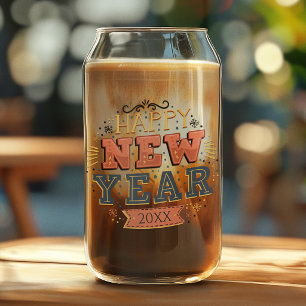 Vaso Con Forma De Lata Diseño único de Nochevieja vintage personalizado