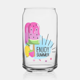 Vaso Con Forma De Lata disfruta el verano
