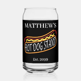 Vaso Con Forma De Lata Divertido Hot Dog Stand Drinkware Soda Tumblers Gl