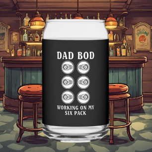 Vaso Con Forma De Lata divertido paquete de seis palabras papá bod word a
