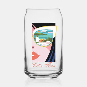 Vaso Con Forma De Lata Divertiémonos - El Lotus blanco