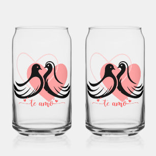 Vaso Con Forma De Lata Dove love Drinkware Set