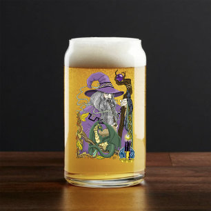 Vaso Con Forma De Lata Dragón Mago Celta Fantasía Púrpura