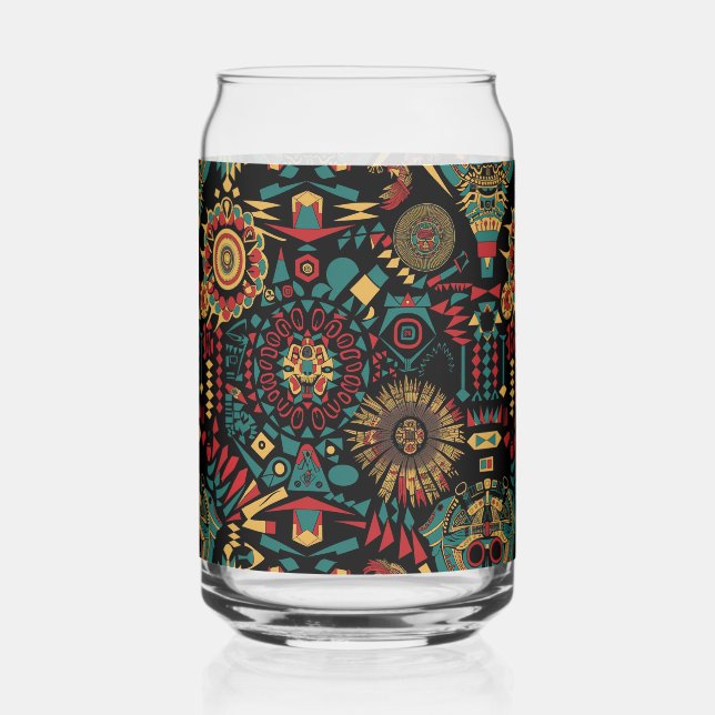 Vaso Con Forma De Lata Drinkwar con "patrones inspirados en el patrimonio (Anverso)