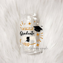 Drinkware editable para graduados