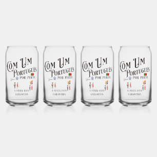 Vaso Con Forma De Lata Drinkware Set Com um Portugues por perto