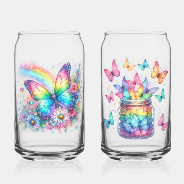 Vaso Con Forma De Lata Drinkware Set-Spring Floral Drinkware (Anverso)