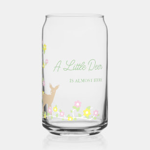 Vaso Con Forma De Lata Ducha de bebé Fawn Floral Girl
