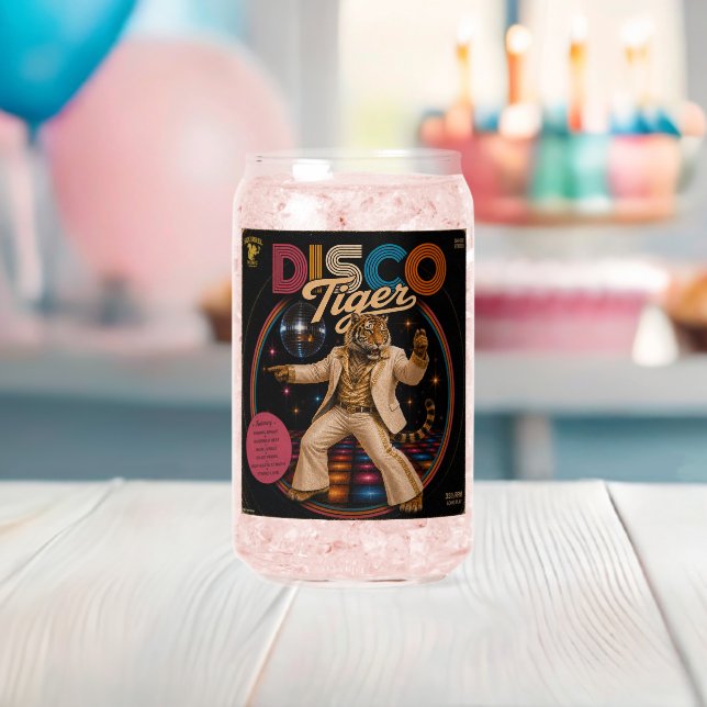 Vaso Con Forma De Lata Duo de Tigre Disco (Insitu (Baby Shower))