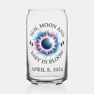 Vaso Con Forma De Lata Eclipse solar total 2024 Invitación de embarazo