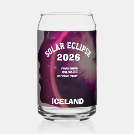 Vaso Con Forma De Lata Eclipse total de sol agosto 2026 texto personaliza
