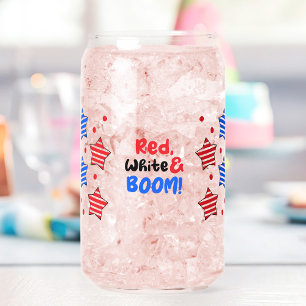 Vaso Con Forma De Lata El 4 de julio, el Día de la Independencia puede se