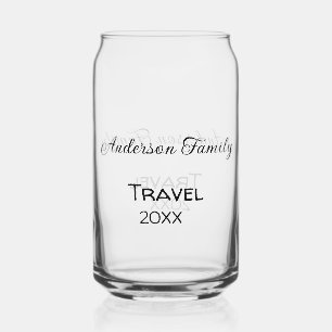 Vaso Con Forma De Lata El apellido de la familia viaje aventura de vacaci