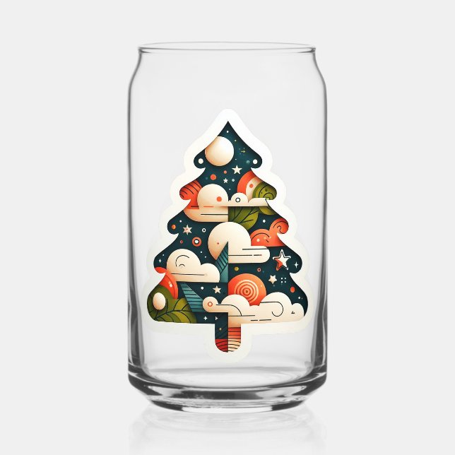 Vaso Con Forma De Lata El árbol de Navidad 1005 (Anverso)