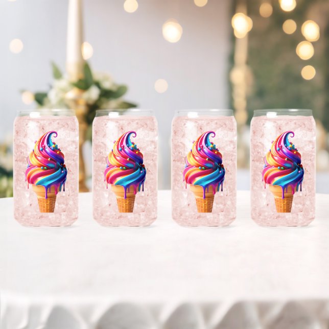 Vaso Con Forma De Lata El clásico cono de helado vibrante de SlipperyJoe' (Insitu (Boda))