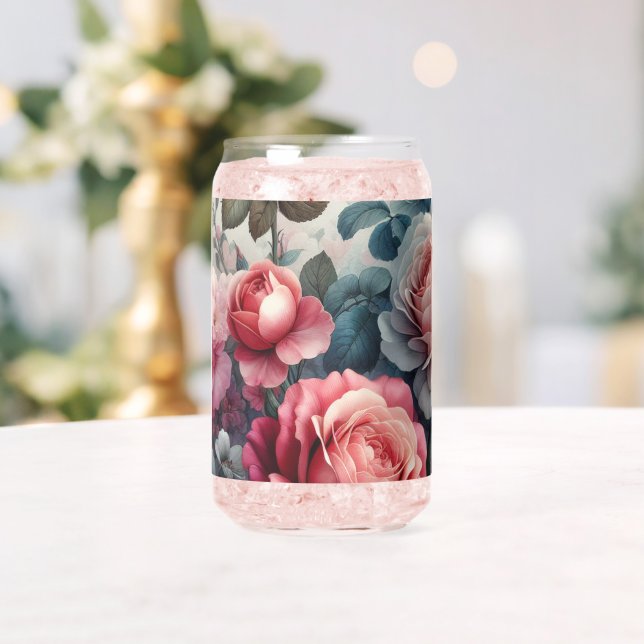 Vaso Con Forma De Lata El encanto floral de un Rosa inmaduro (Insitu (Boda))