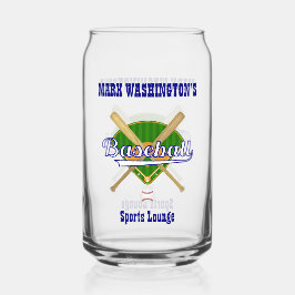 Vaso Con Forma De Lata El equipo de béisbol Jugador Salón Deportivo Cerve