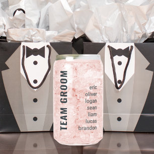 Vaso Con Forma De Lata El equipo moderno Groom Groomsmen Gift