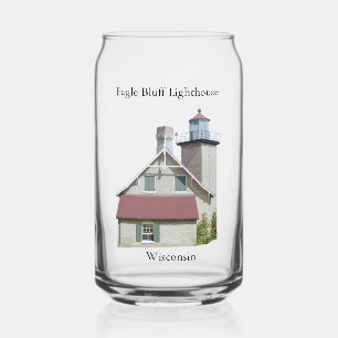 Vaso Con Forma De Lata El faro Eagle Bluff puede cristal