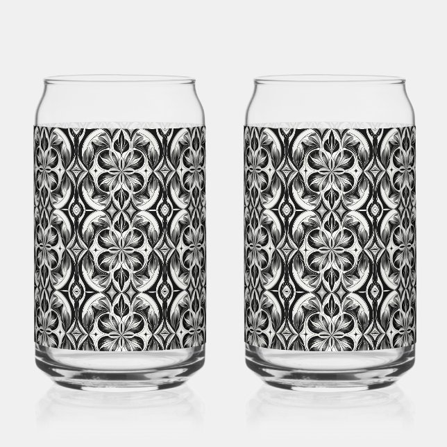 Vaso Con Forma De Lata El florecimiento monocromo (Reverso )