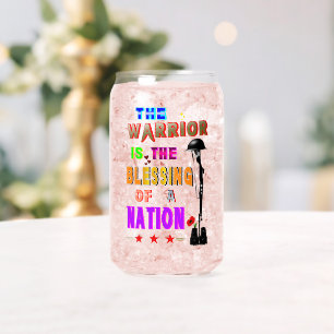 Vaso Con Forma De Lata El Guerrero Es La Bendición De Una Nación