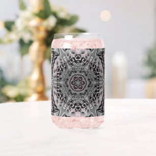Vaso Con Forma De Lata El Jardín Fractal de Plata