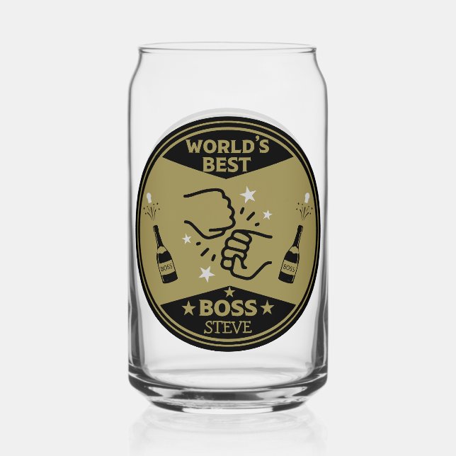 Vaso Con Forma De Lata El mayor jefe del mundo (Anverso)