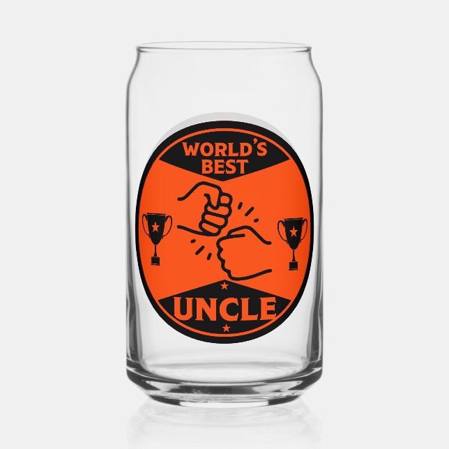 Vaso Con Forma De Lata El mejor tío del mundo (Anverso)