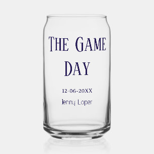 Vaso Con Forma De Lata el nombre del partido del club de fútbol del día d