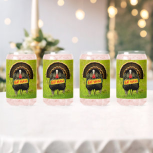 Vaso Con Forma De Lata El pavo orgulloso de SlipperyJoe come jamón colgar