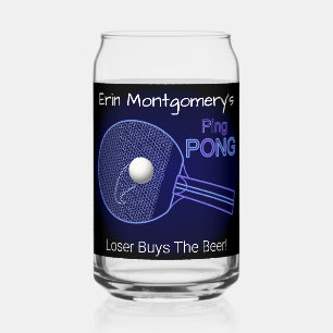 Vaso Con Forma De Lata ¡El Perdedor Compra La Cerveza! Ping Pong Fun Beer