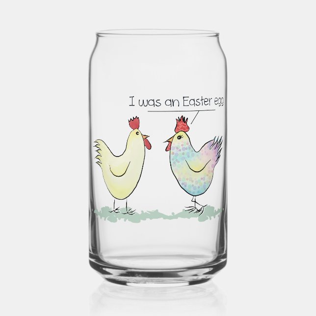 Vaso Con Forma De Lata El pollo gracioso era un Huevo de Pascua (Anverso)