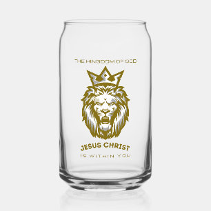 Vaso Con Forma De Lata El Reino de Dios está dentro de ti - Vidrio cristi