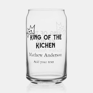 Vaso Con Forma De Lata El rey de la cocina añade el nombre de chef panade